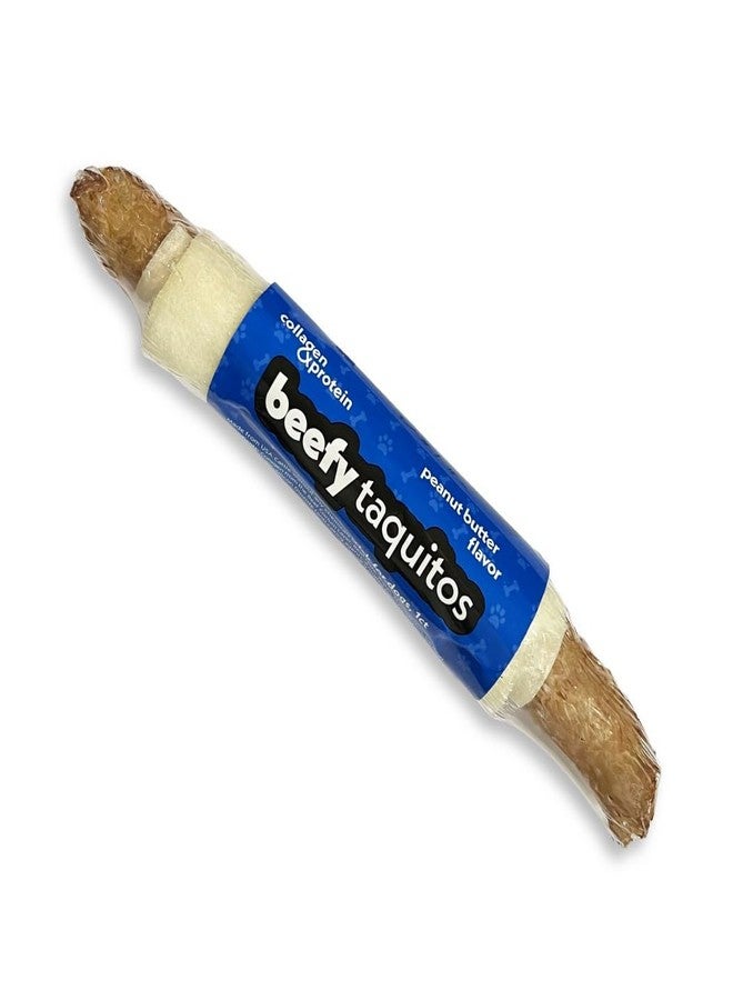 Frankly Original Pet - Peanut Butter Flavored Collegen Packed Beefy Taquito Stick for Small and Medium Dogs Pack of 3 (Long Lasting Chews, Treats, Bones for Aggressive Chewers) - 7" (8692) - Image 2